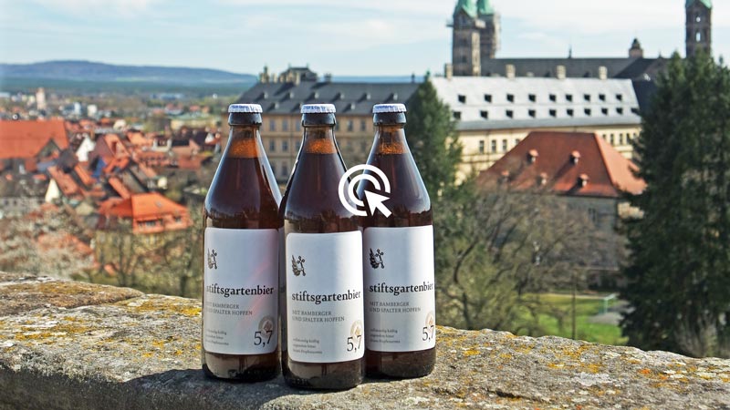 Das Stiftsgartenbier, gebraut nach historischem Rezept der ehemaligen Brauerei Michaelsberg, Bambergs ältester Braustätte
